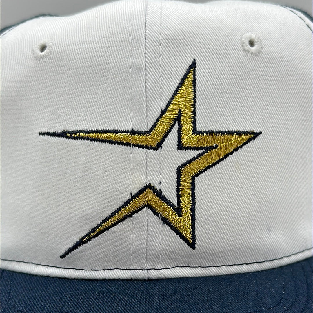 Navy Twill Houston Astros Vintage Gold Star 90s MLB Snapback – The Blue Bus  Vintage Store