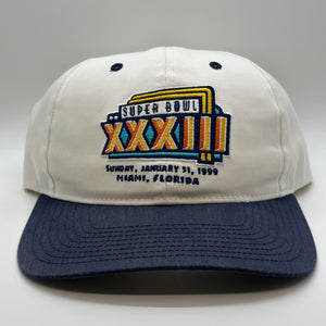 1999 Super Bowl XXXIII NFL Denver Broncos vs Atlanta Falcons Snapback