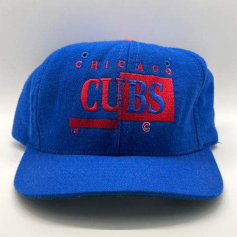 Signature Chicago Cubs MLB Wool Blue Red Snapback
