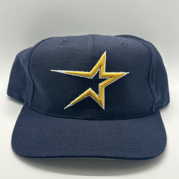 1990s Vintage Gold Star G Cap Houston Astros MLB Plain Logo Snapback