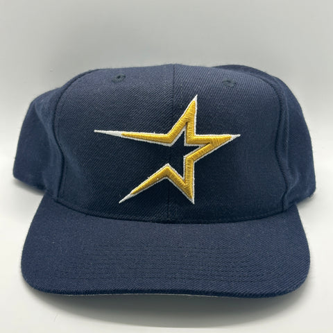 1990s Vintage Gold Star G Cap Houston Astros MLB Plain Logo Snapback