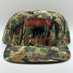 Cedar Ridge Outfitters Camo Black Bear Snapback