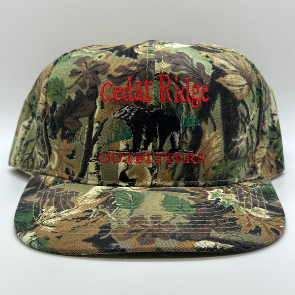 Cedar Ridge Outfitters Camo Black Bear Snapback