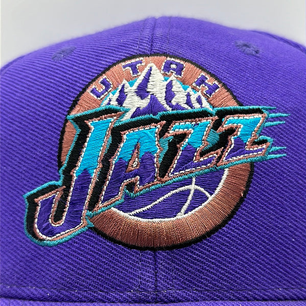 1990s Wool Purple Utah Jazz NBA Snapback