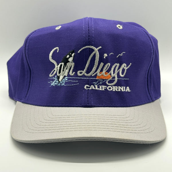 Vintage Nissin Cap San Diego California Destination Vacation Snapback