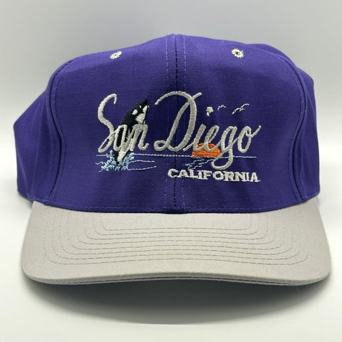 Vintage Nissin Cap San Diego California Destination Vacation Snapback