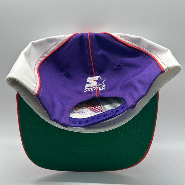 Starter White Tag Twill Phoenix Suns Pinwheel NBA Snapback