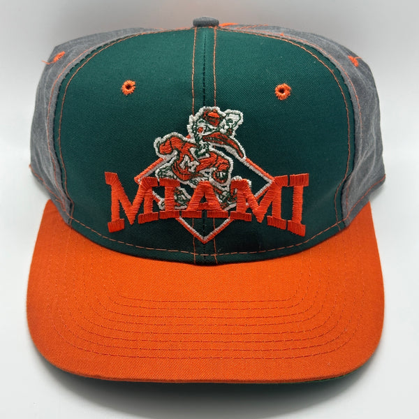 The Game University of Miami Arch Block Letter Snapback
