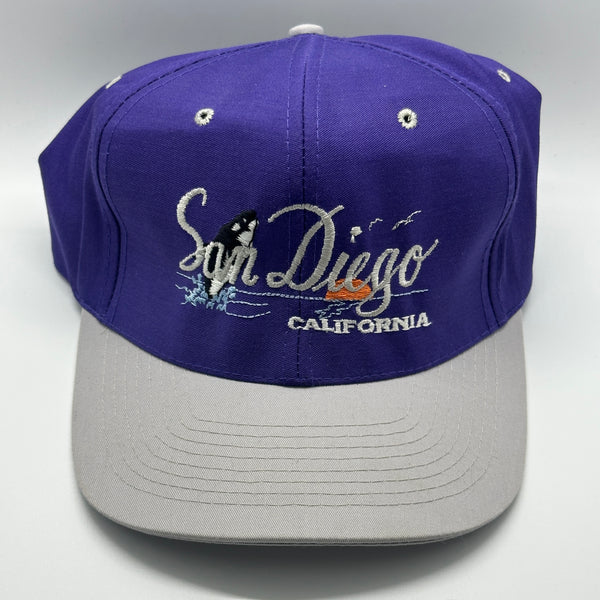 Vintage Nissin Cap San Diego California Destination Vacation Snapback