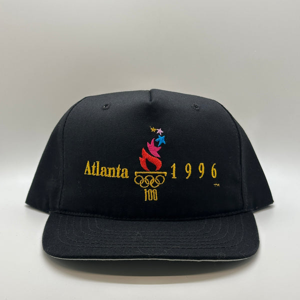Atlanta 1996 Summer Olympics Black 5 Panel Vintage Snapback