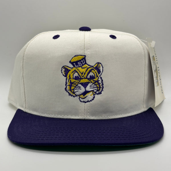 White Purple Louisiana State University Tiger Snapback