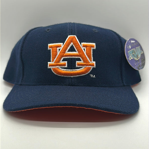 Navy Wool Auburn University Plain Logo Snapback
