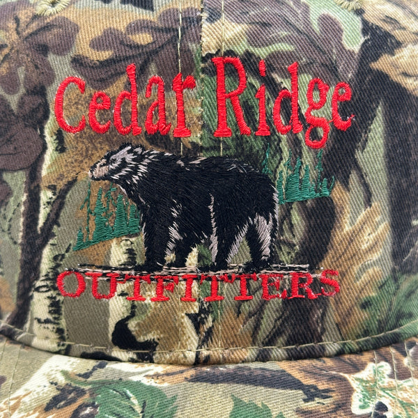 Cedar Ridge Outfitters Camo Black Bear Snapback