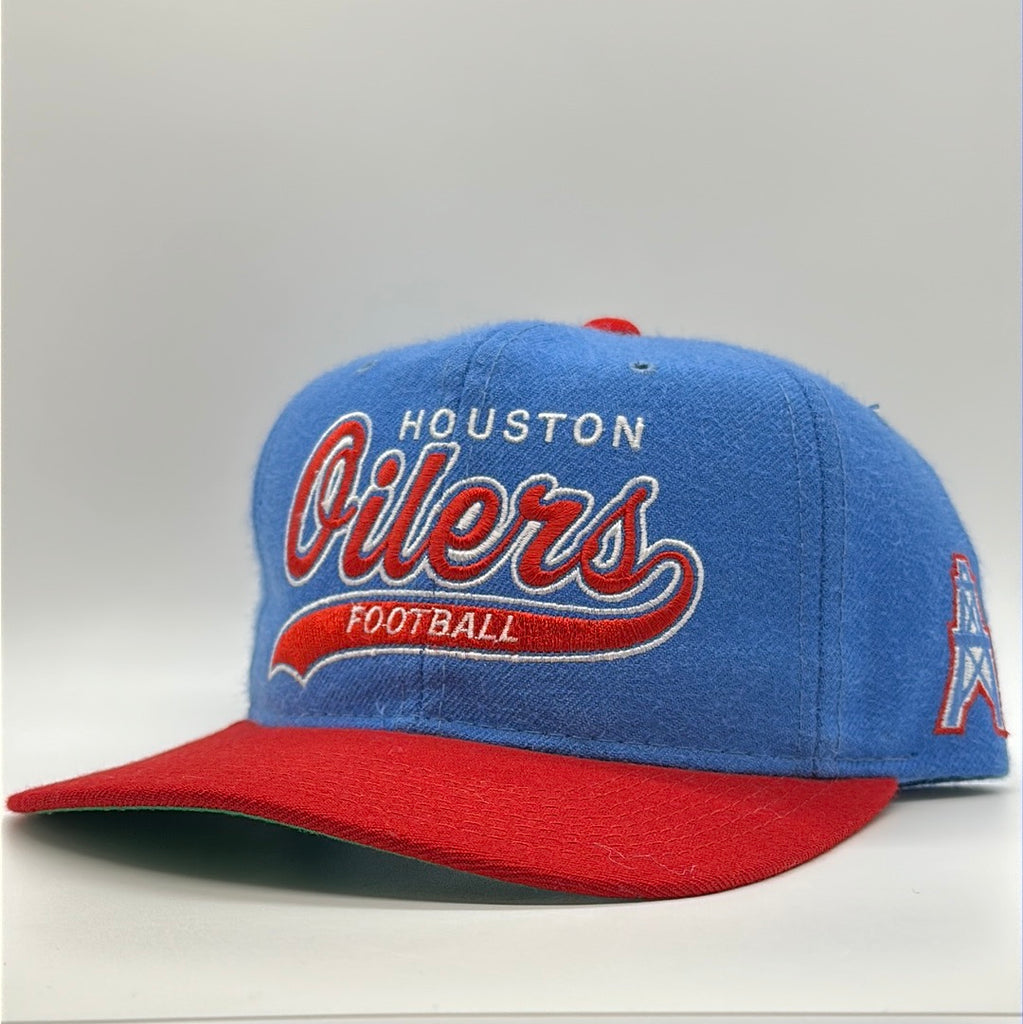 Vintage Houston Oilers Starter Tailsweep Snapback Football Hat