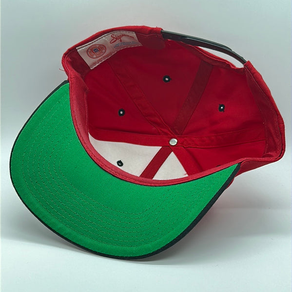 Red Twill University of Wisconsin Badgers Script Snapback