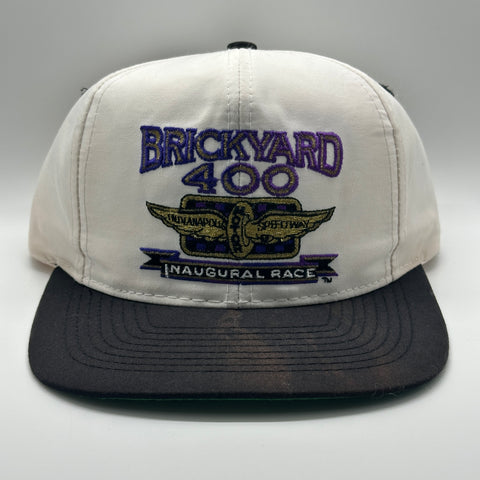 NASCAR Brickyard 400 White/Black Snapback
