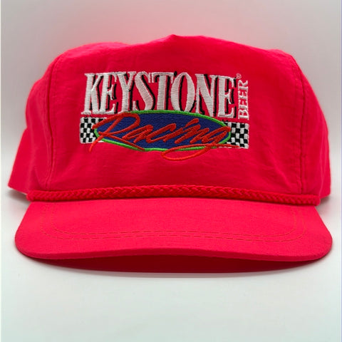 Pink Nylon Keystone Racing Beer Rope Snapback