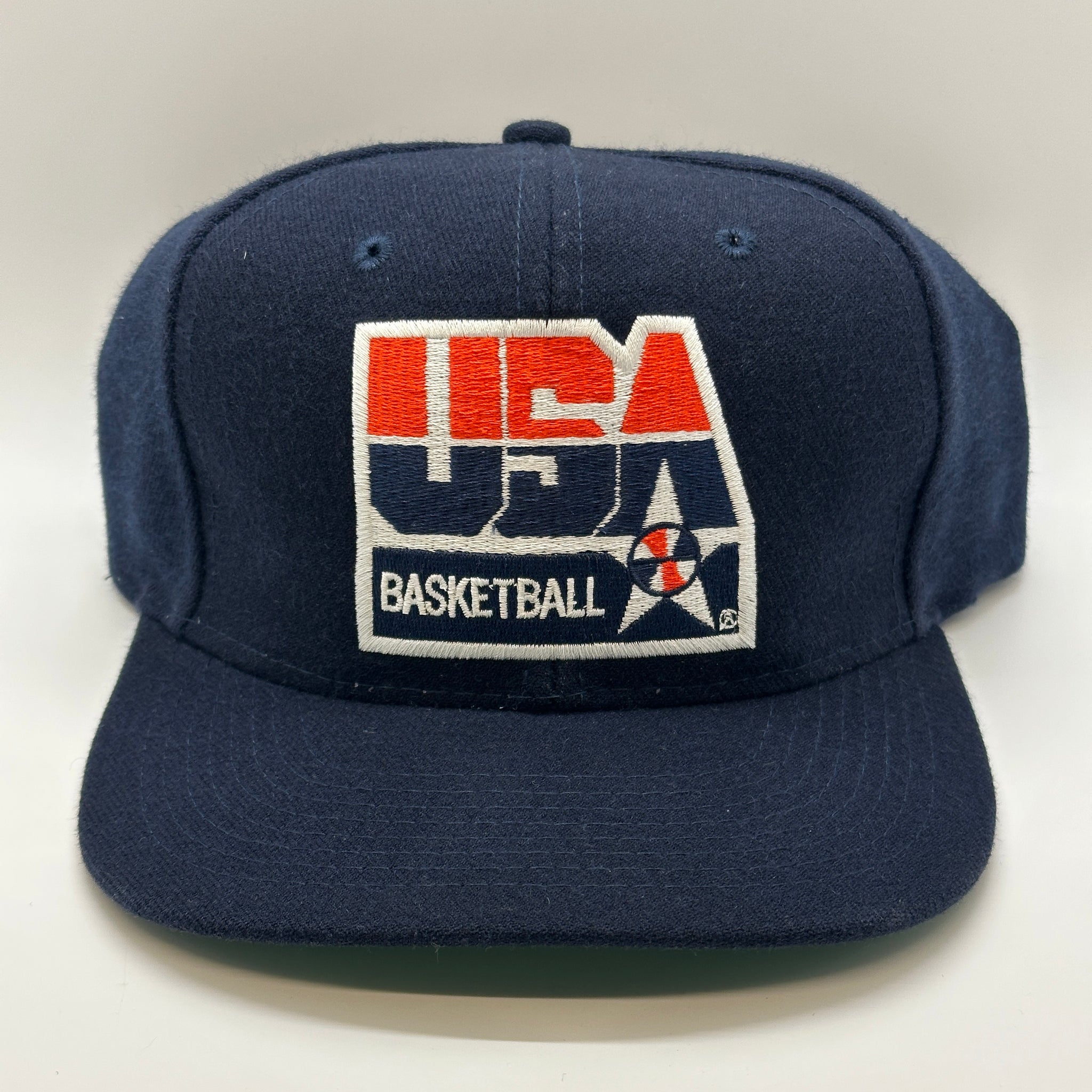 1990s USA Basketball Wool Navy Snapback
