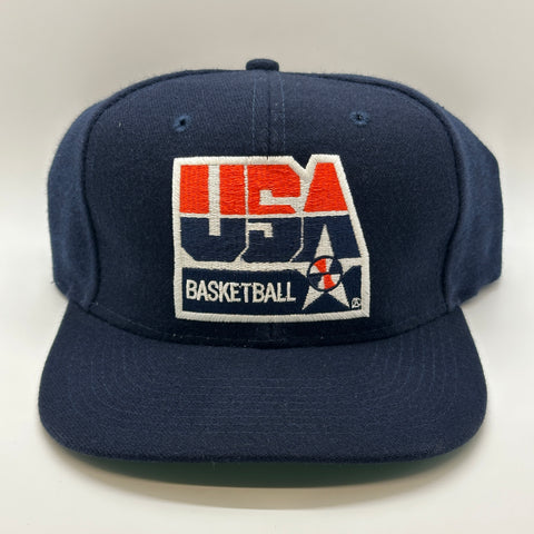 1990s USA Basketball Wool Navy Snapback