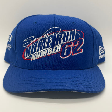 Chicago Cubs Legend Sammy Sosa Home Run Number 62 1998 MLB Snapback