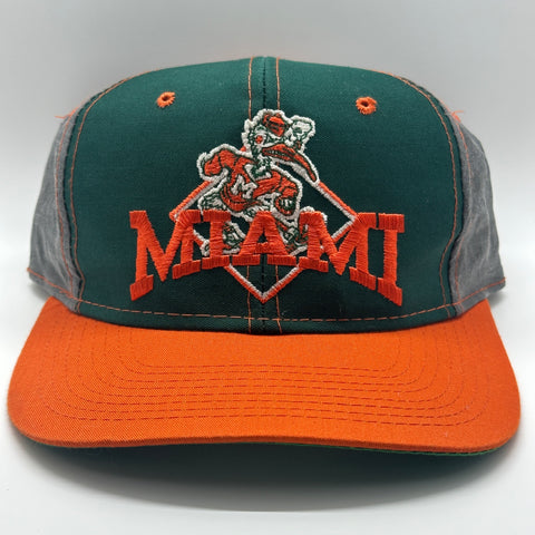 The Game University of Miami Arch Block Letter Snapback
