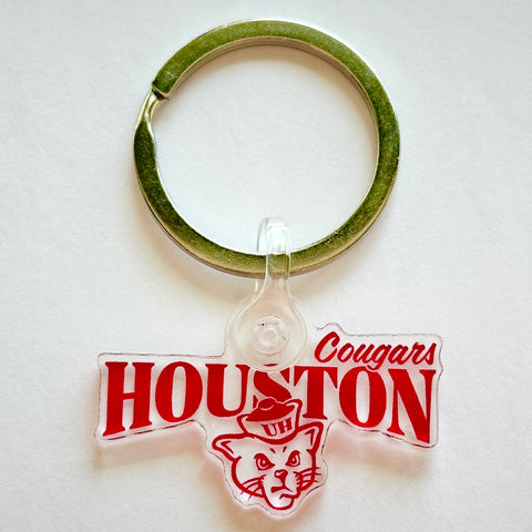 Vintage UH Logo University of Houston Keychain