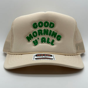 Good Morning Y’all Funny @ohthatsjuice__ Custom Foam Trucker Snapback