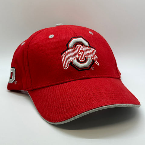 Red Plain Logo Ohio State University Strapback