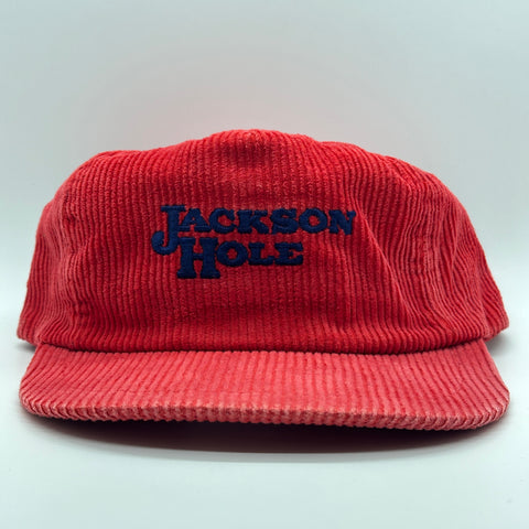 Red Corduroy Jackson Hole Strapback