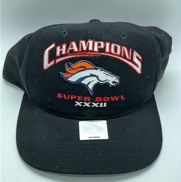 Logo 7 Black NFL Super Bowl XXXII Denver Broncos Champions Snapback