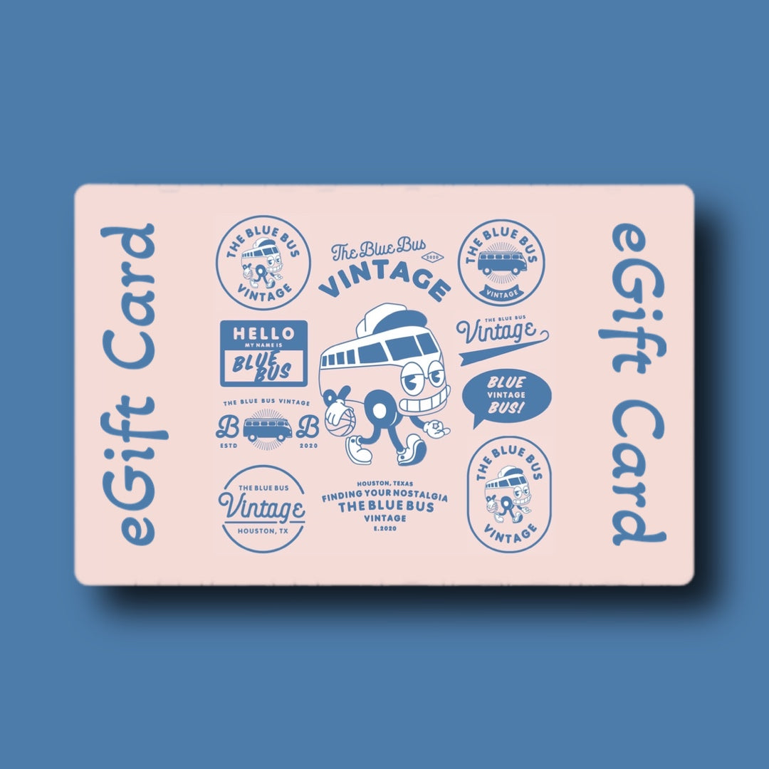 Blue Bus Vintage Gift Card